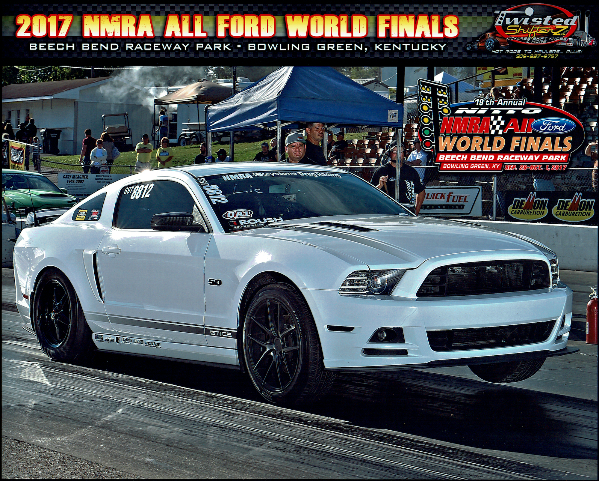 Our Shop Coyote Mustang Breaks Records at NMRA All Ford Nationals at BeechBend Raceway!