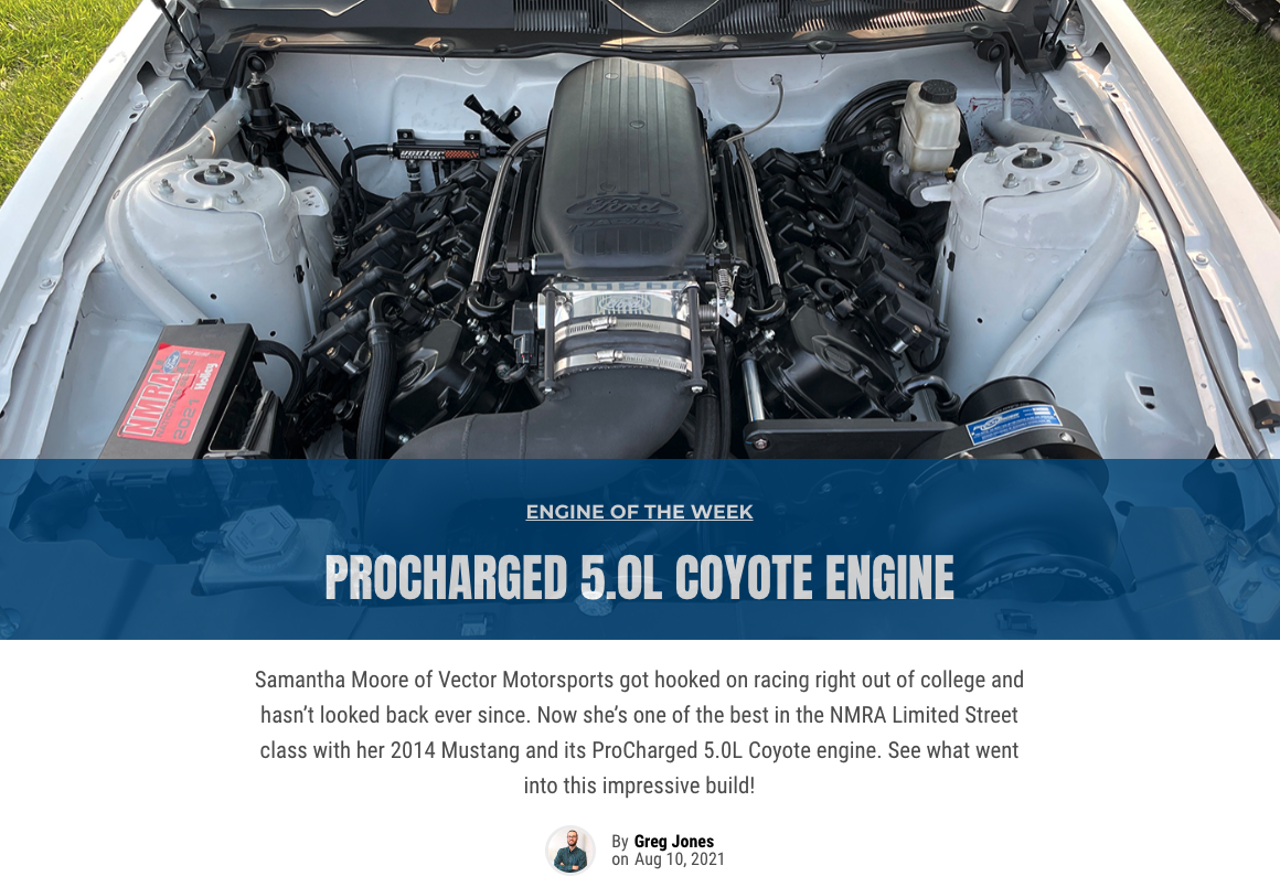 Engine Builder: Engine of the Week! Procharged 5.0L Coyote