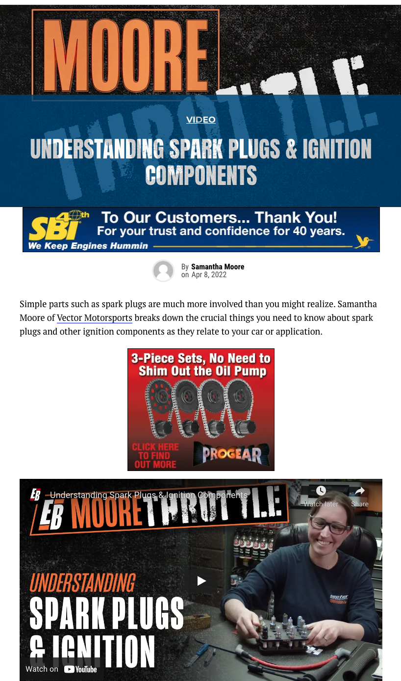 Engine Builder Magazine Video Series: Understanding Spark Plugs & Ignition Components | Ep.2